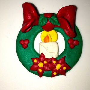 🟢 Wreath Candle Pin 🔴 Necklace